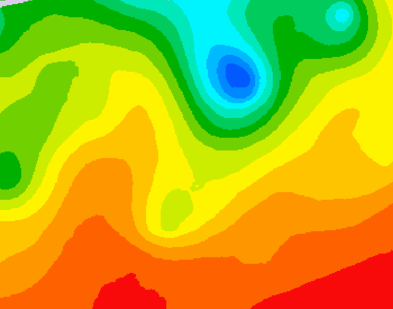 GDPS 500 millibar geopotential height 228 hour forecast chart for Canada based on 2026/06/27 1200Z data