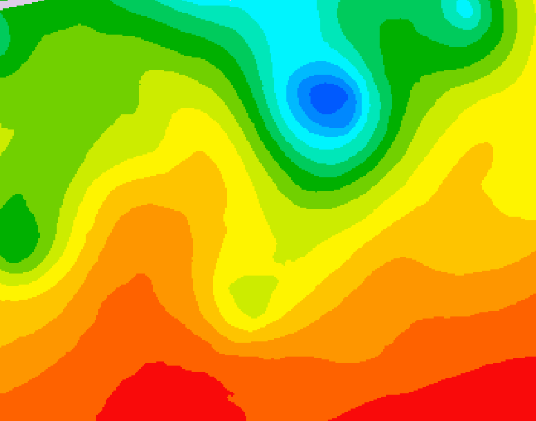 GDPS 500 millibar geopotential height 234 hour forecast chart for Canada based on 2026/06/27 1200Z data