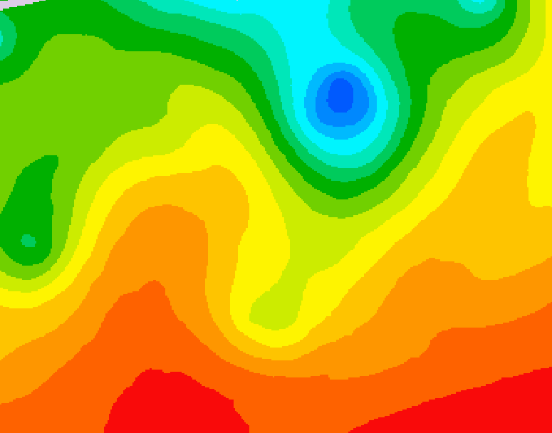 GDPS 500 millibar geopotential height 240 hour forecast chart for Canada based on 2026/06/27 1200Z data