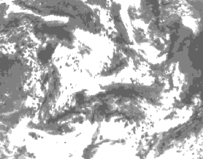 GDPS total cloud 072 hour forecast chart for Canada based on 2026/06/27 0000Z data