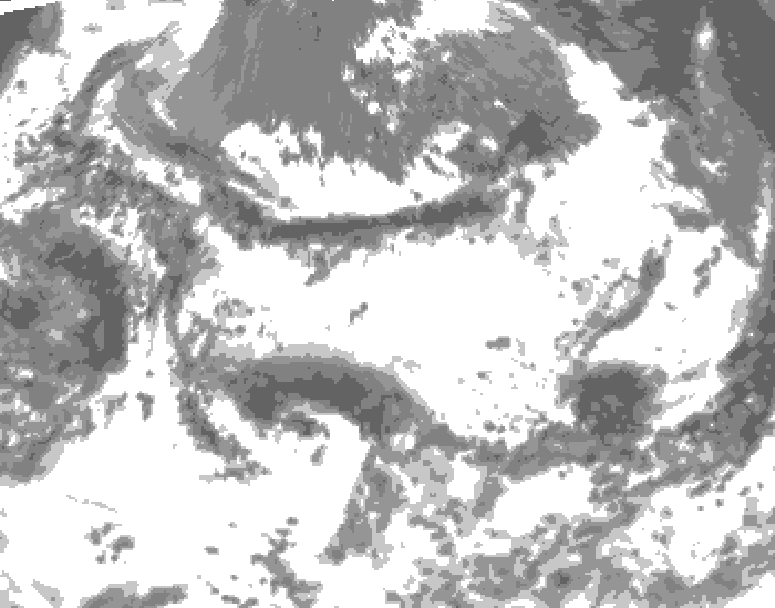 GDPS total cloud 216 hour forecast chart for Canada based on 2026/06/27 0000Z data
