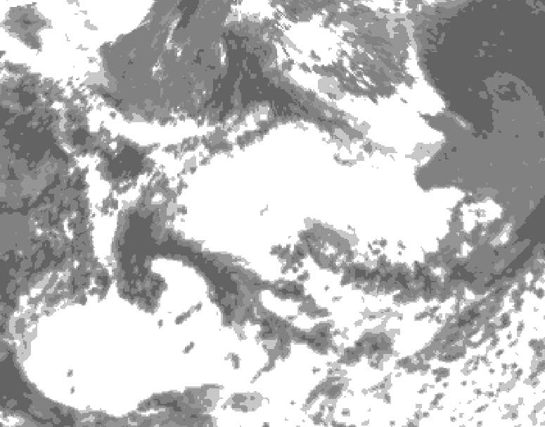 GDPS total cloud 168 hour forecast chart for Canada based on 2026/06/27 1200Z data