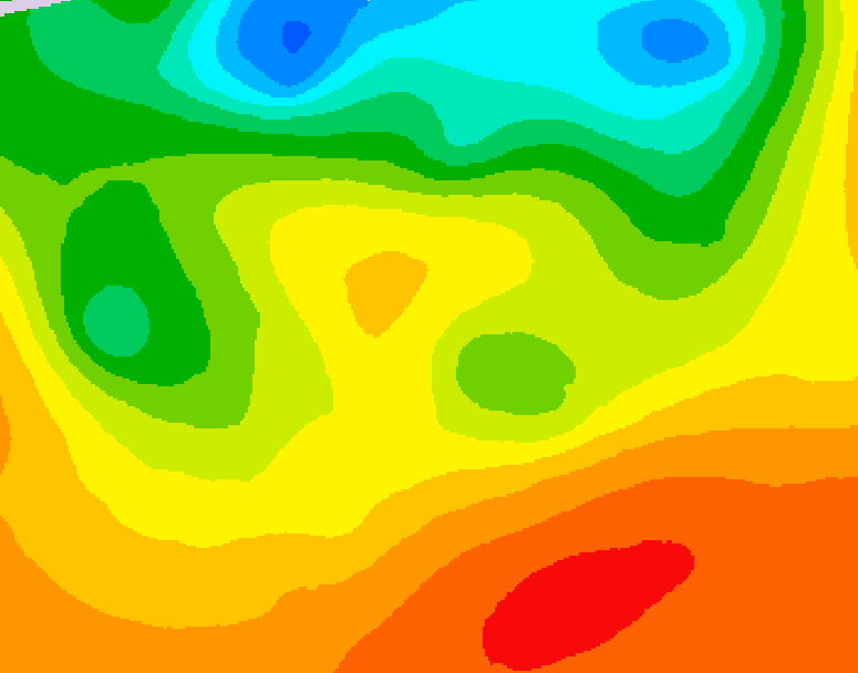 GDPS 500 millibar geopotential height 096 hour forecast chart for Canada based on 2026/06/28 0000Z data