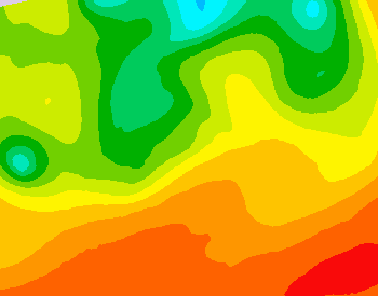 GDPS 500 millibar geopotential height 216 hour forecast chart for Canada based on 2026/06/28 0000Z data