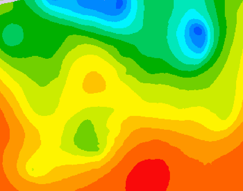 GDPS 500 millibar geopotential height 036 hour forecast chart for Canada based on 2026/06/28 1200Z data