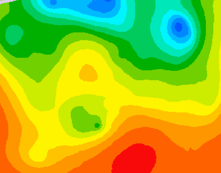 GDPS 500 millibar geopotential height 042 hour forecast chart for Canada based on 2026/06/28 1200Z data
