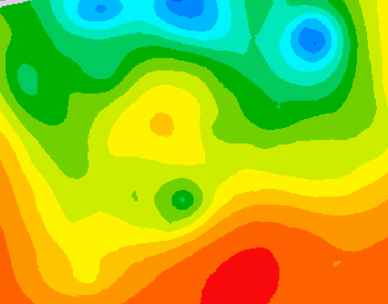 GDPS 500 millibar geopotential height 054 hour forecast chart for Canada based on 2026/06/28 1200Z data