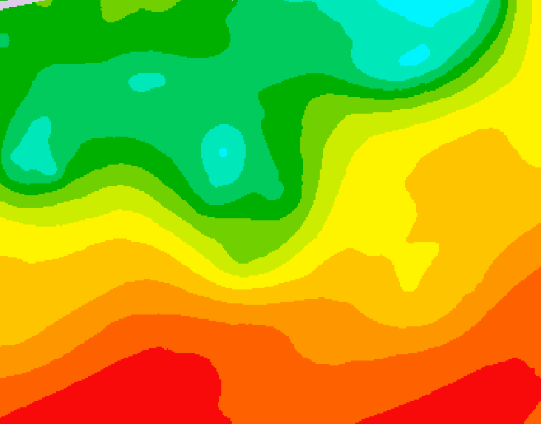 GDPS 500 millibar geopotential height 222 hour forecast chart for Canada based on 2026/06/28 1200Z data