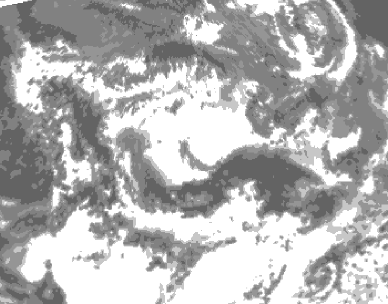 GDPS total cloud 072 hour forecast chart for Canada based on 2026/06/28 1200Z data