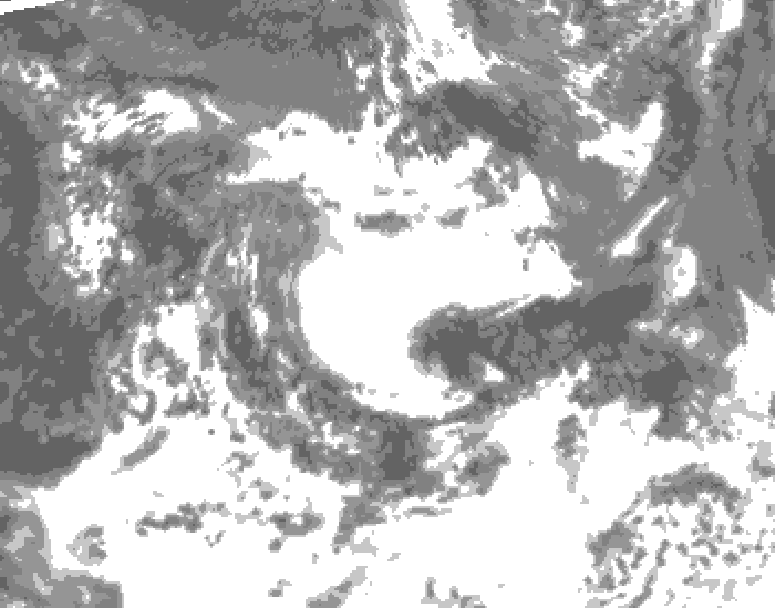 GDPS total cloud 090 hour forecast chart for Canada based on 2026/06/28 1200Z data