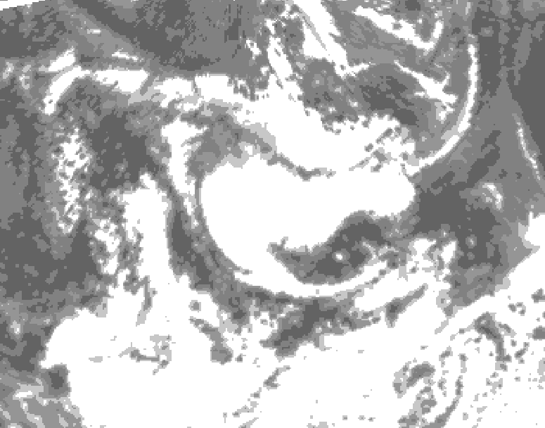 GDPS total cloud 102 hour forecast chart for Canada based on 2026/06/28 1200Z data