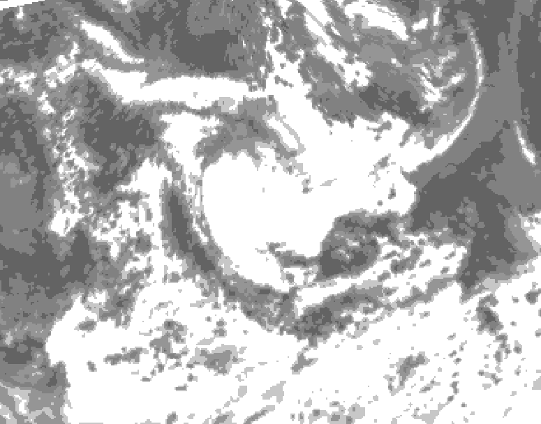 GDPS total cloud 108 hour forecast chart for Canada based on 2026/06/28 1200Z data