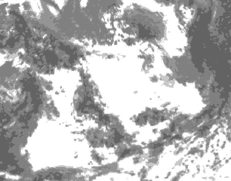 GDPS total cloud 144 hour forecast chart for Canada based on 2026/06/28 1200Z data