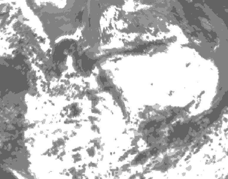 GDPS total cloud 186 hour forecast chart for Canada based on 2026/06/28 1200Z data