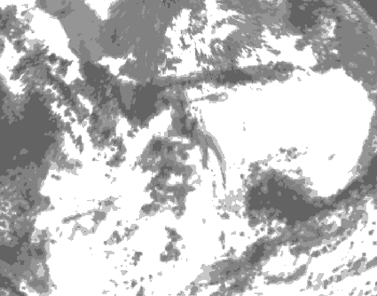 GDPS total cloud 198 hour forecast chart for Canada based on 2026/06/28 1200Z data
