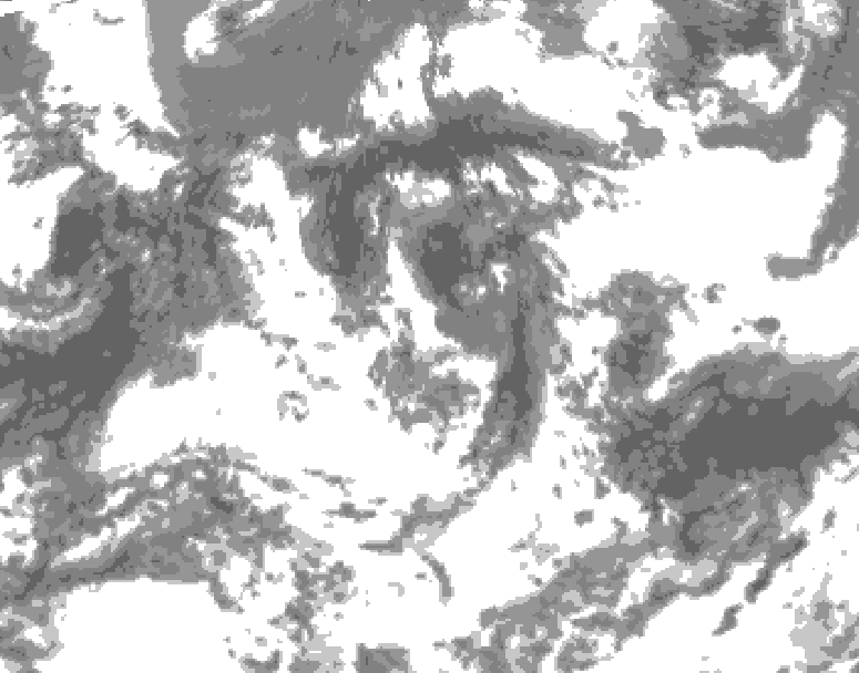 GDPS total cloud 228 hour forecast chart for Canada based on 2026/06/28 1200Z data