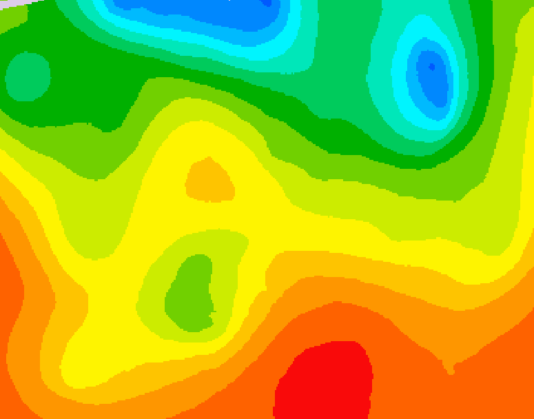 GDPS 500 millibar geopotential height 024 hour forecast chart for Canada based on 2026/06/29 0000Z data