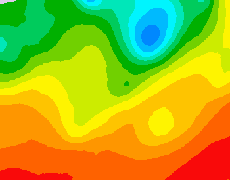 GDPS 500 millibar geopotential height 216 hour forecast chart for Canada based on 2026/06/29 0000Z data