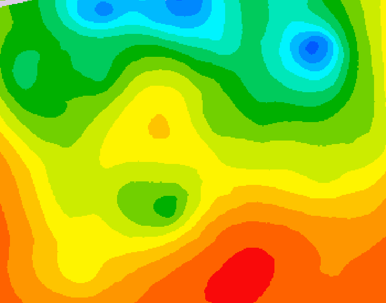 GDPS 500 millibar geopotential height 024 hour forecast chart for Canada based on 2026/06/29 1200Z data