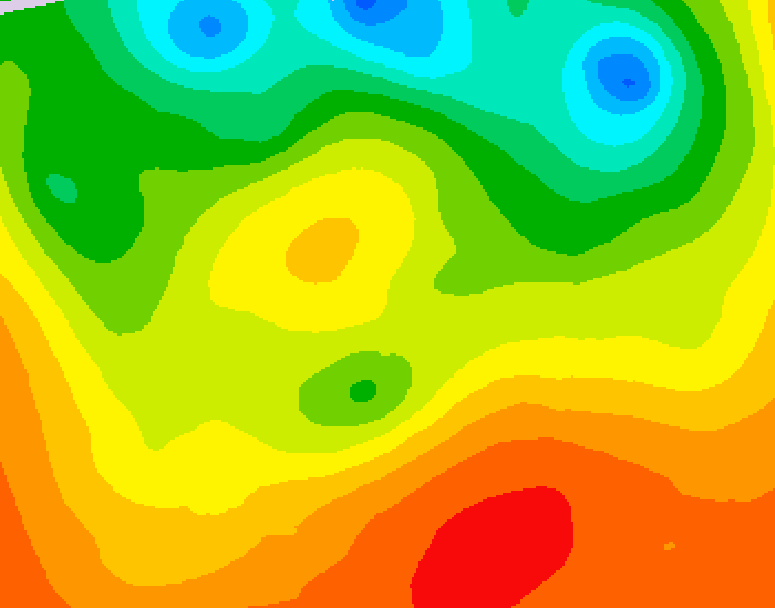 GDPS 500 millibar geopotential height 036 hour forecast chart for Canada based on 2026/06/29 1200Z data