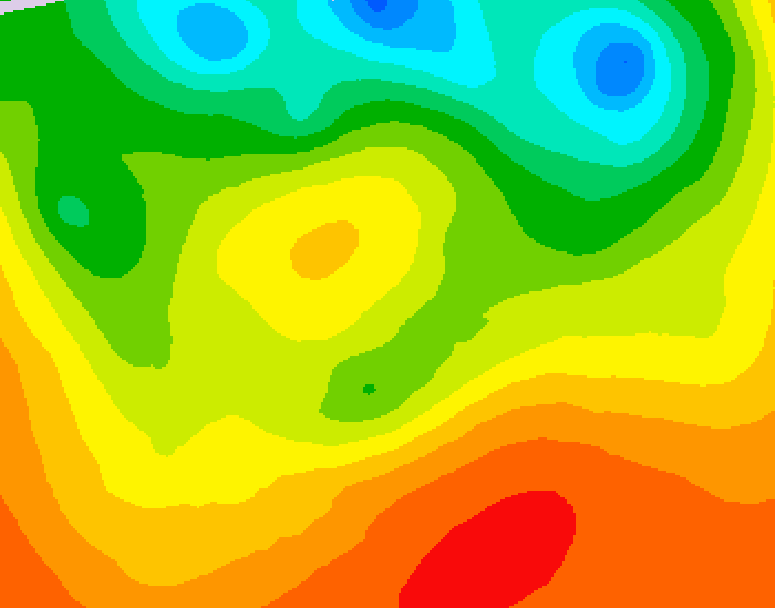 GDPS 500 millibar geopotential height 042 hour forecast chart for Canada based on 2026/06/29 1200Z data