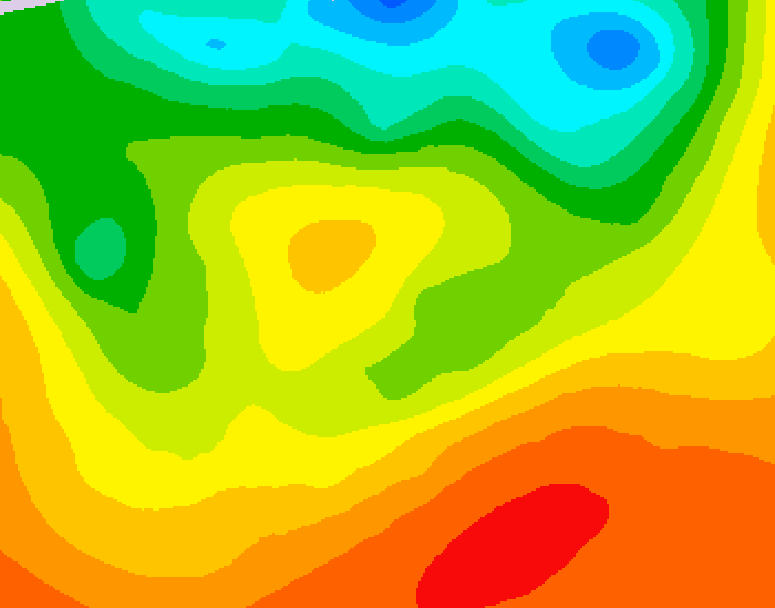 GDPS 500 millibar geopotential height 054 hour forecast chart for Canada based on 2026/06/29 1200Z data