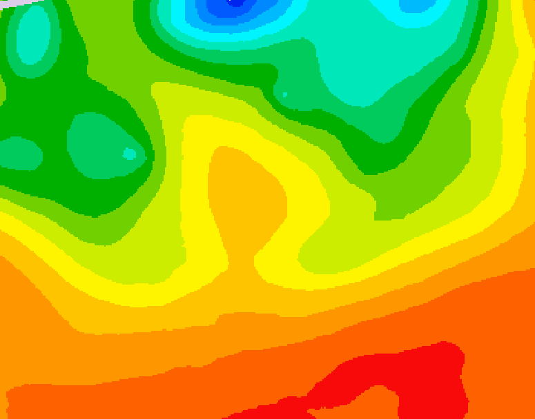 GDPS 500 millibar geopotential height 102 hour forecast chart for Canada based on 2026/06/29 1200Z data