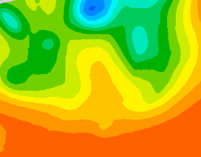 GDPS 500 millibar geopotential height 126 hour forecast chart for Canada based on 2026/06/29 1200Z data