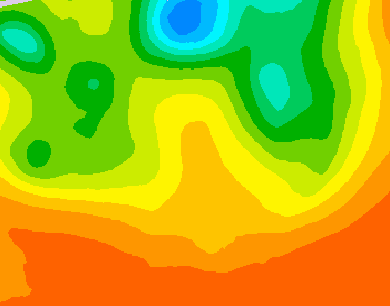 GDPS 500 millibar geopotential height 132 hour forecast chart for Canada based on 2026/06/29 1200Z data