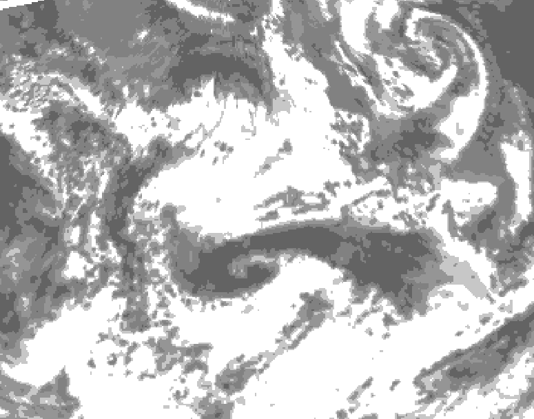 GDPS total cloud 036 hour forecast chart for Canada based on 2026/06/29 1200Z data