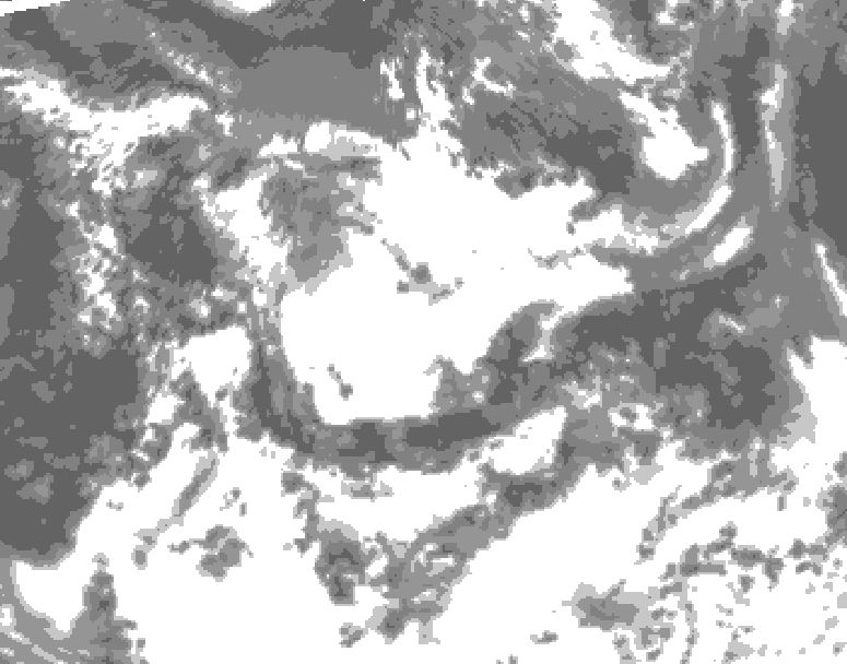 GDPS total cloud 072 hour forecast chart for Canada based on 2026/06/29 1200Z data