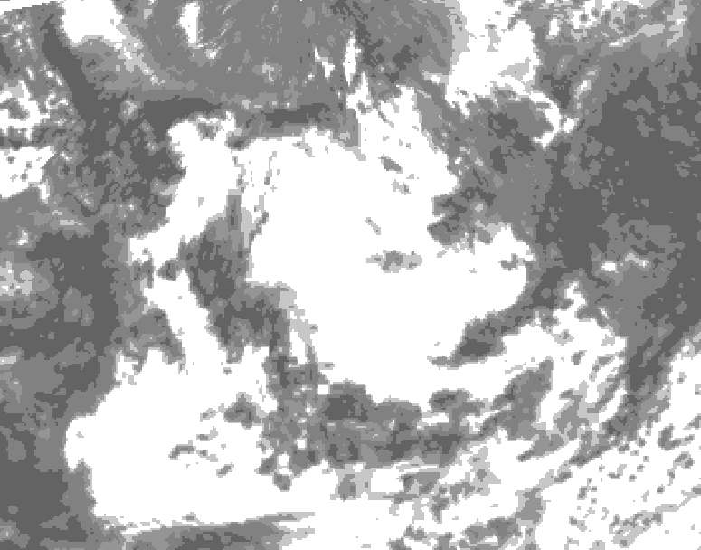 GDPS total cloud 120 hour forecast chart for Canada based on 2026/06/29 1200Z data