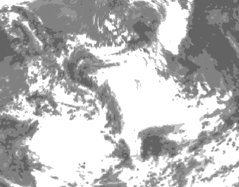 GDPS total cloud 150 hour forecast chart for Canada based on 2026/06/29 1200Z data