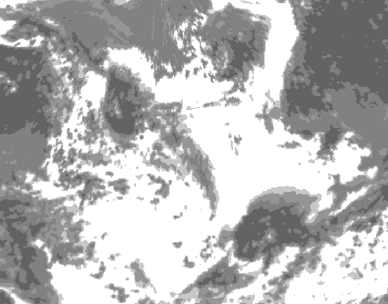 GDPS total cloud 162 hour forecast chart for Canada based on 2026/06/29 1200Z data