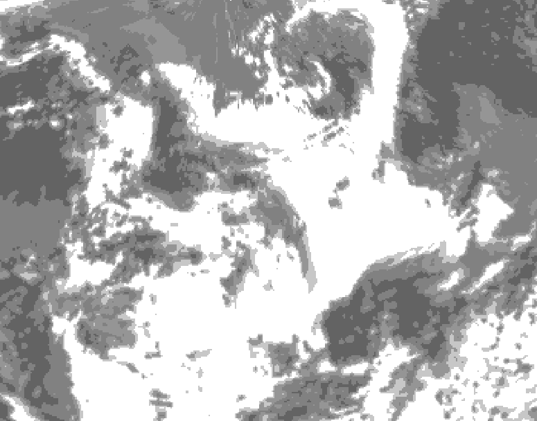 GDPS total cloud 168 hour forecast chart for Canada based on 2026/06/29 1200Z data