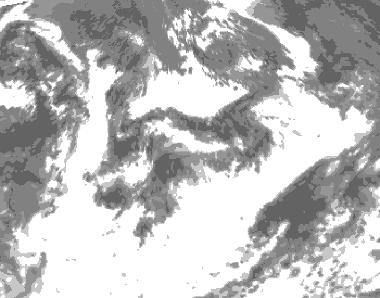 GDPS total cloud 198 hour forecast chart for Canada based on 2026/06/29 1200Z data