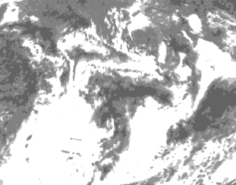 GDPS total cloud 222 hour forecast chart for Canada based on 2026/06/29 1200Z data
