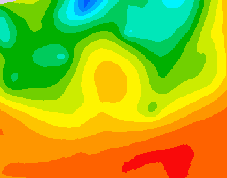GDPS 500 millibar geopotential height 096 hour forecast chart for Canada based on 2026/06/30 0000Z data