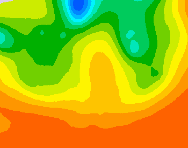 GDPS 500 millibar geopotential height 120 hour forecast chart for Canada based on 2026/06/30 0000Z data