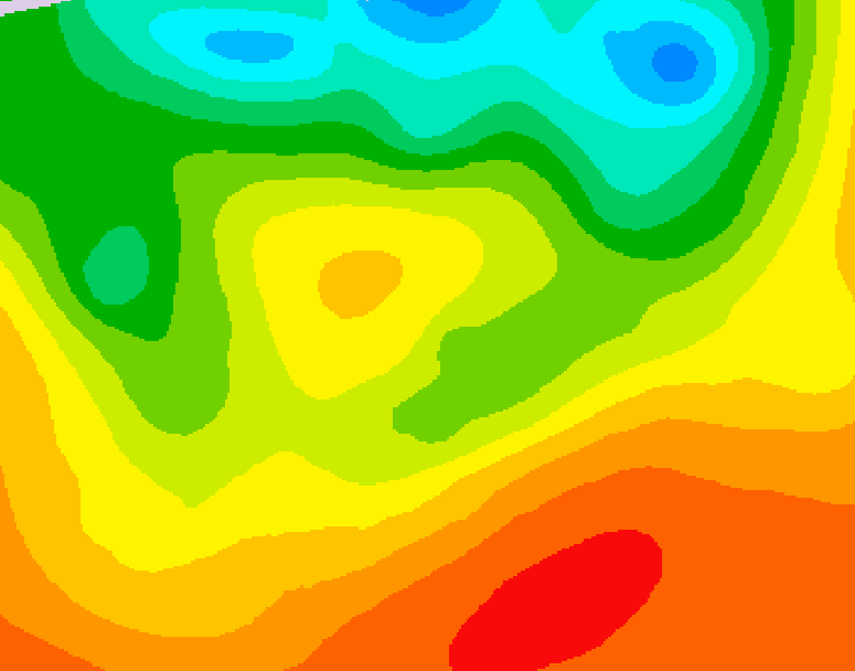 GDPS 500 millibar geopotential height 030 hour forecast chart for Canada based on 2026/06/30 1200Z data