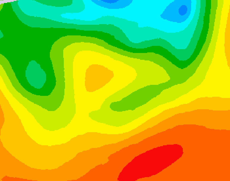 GDPS 500 millibar geopotential height 042 hour forecast chart for Canada based on 2026/06/30 1200Z data