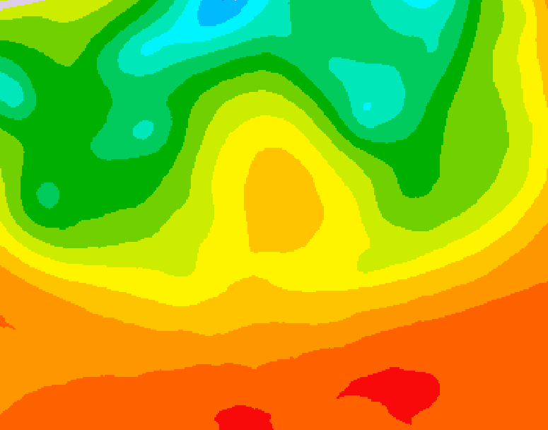 GDPS 500 millibar geopotential height 090 hour forecast chart for Canada based on 2026/06/30 1200Z data