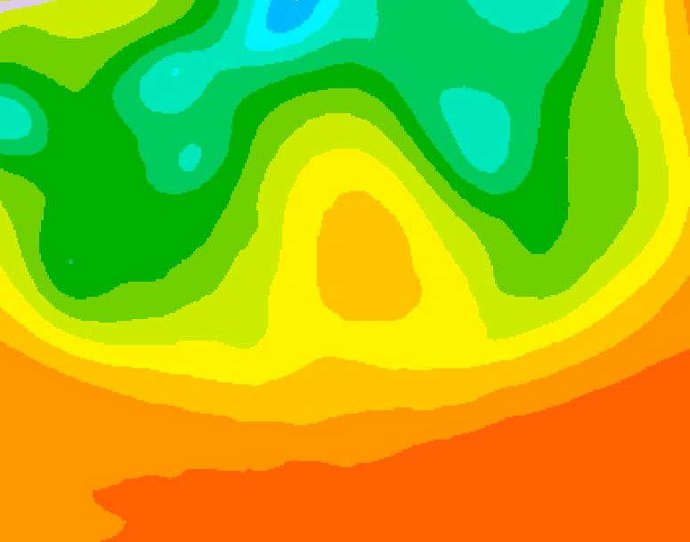 GDPS 500 millibar geopotential height 096 hour forecast chart for Canada based on 2026/06/30 1200Z data