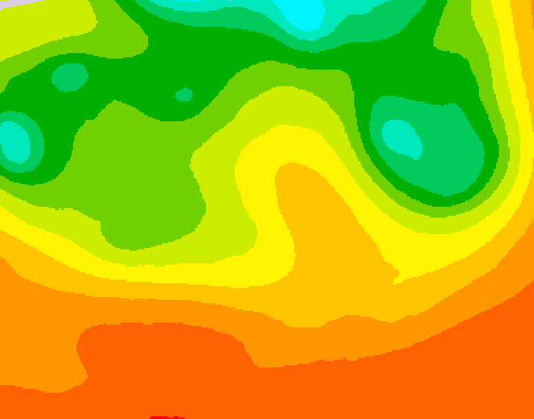 GDPS 500 millibar geopotential height 126 hour forecast chart for Canada based on 2026/06/30 1200Z data