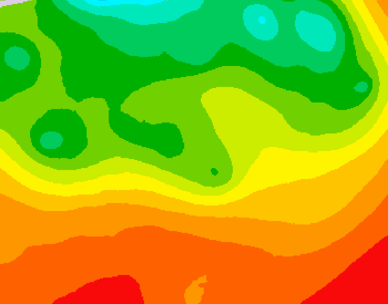 GDPS 500 millibar geopotential height 174 hour forecast chart for Canada based on 2026/06/30 1200Z data