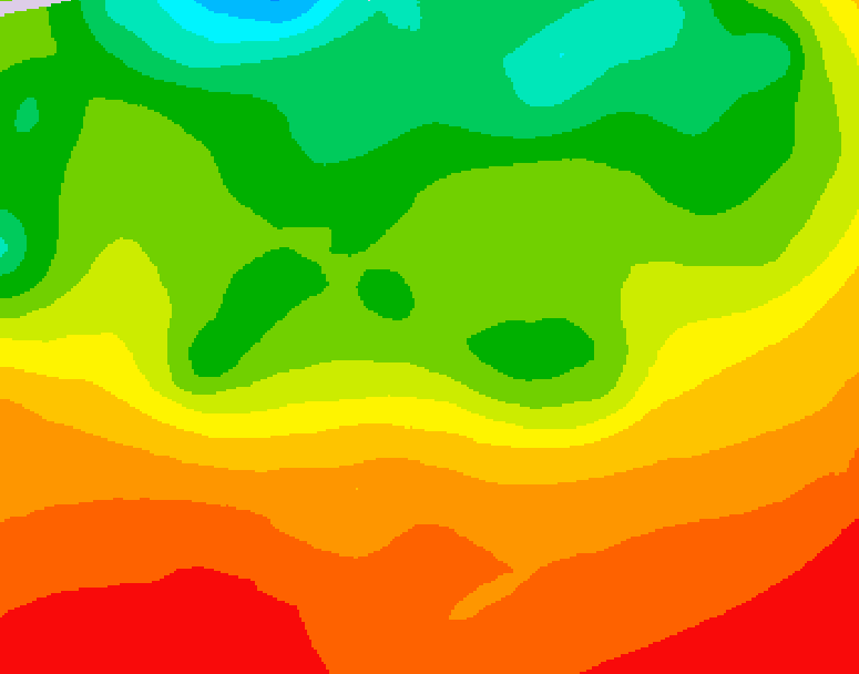 GDPS 500 millibar geopotential height 198 hour forecast chart for Canada based on 2026/06/30 1200Z data