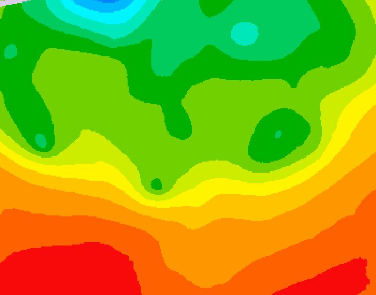 GDPS 500 millibar geopotential height 222 hour forecast chart for Canada based on 2026/06/30 1200Z data
