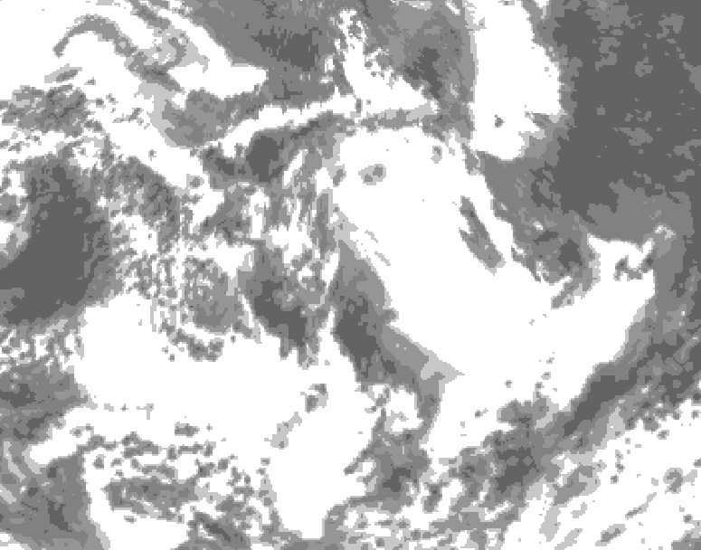 GDPS total cloud 144 hour forecast chart for Canada based on 2026/06/30 0000Z data