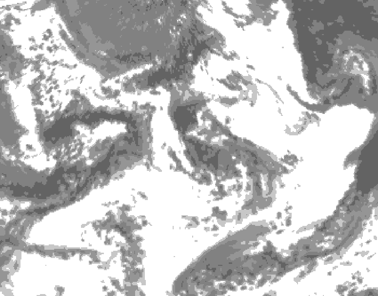 GDPS total cloud 192 hour forecast chart for Canada based on 2026/06/30 0000Z data