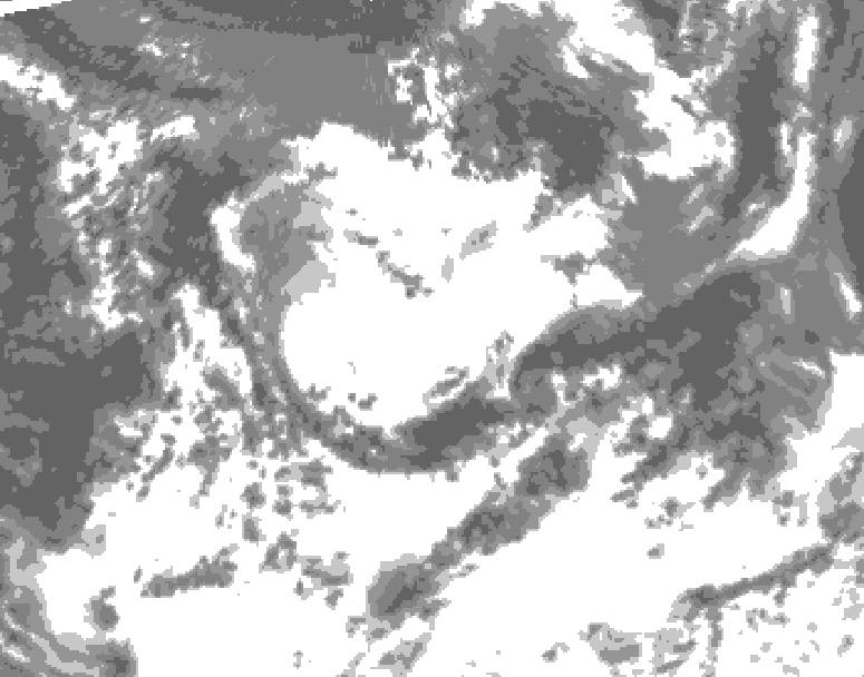 GDPS total cloud 042 hour forecast chart for Canada based on 2026/06/30 1200Z data
